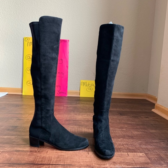 Stuart Weitzman Elasticized Suede 11M Knee hi Boot - Picture 10 of 15